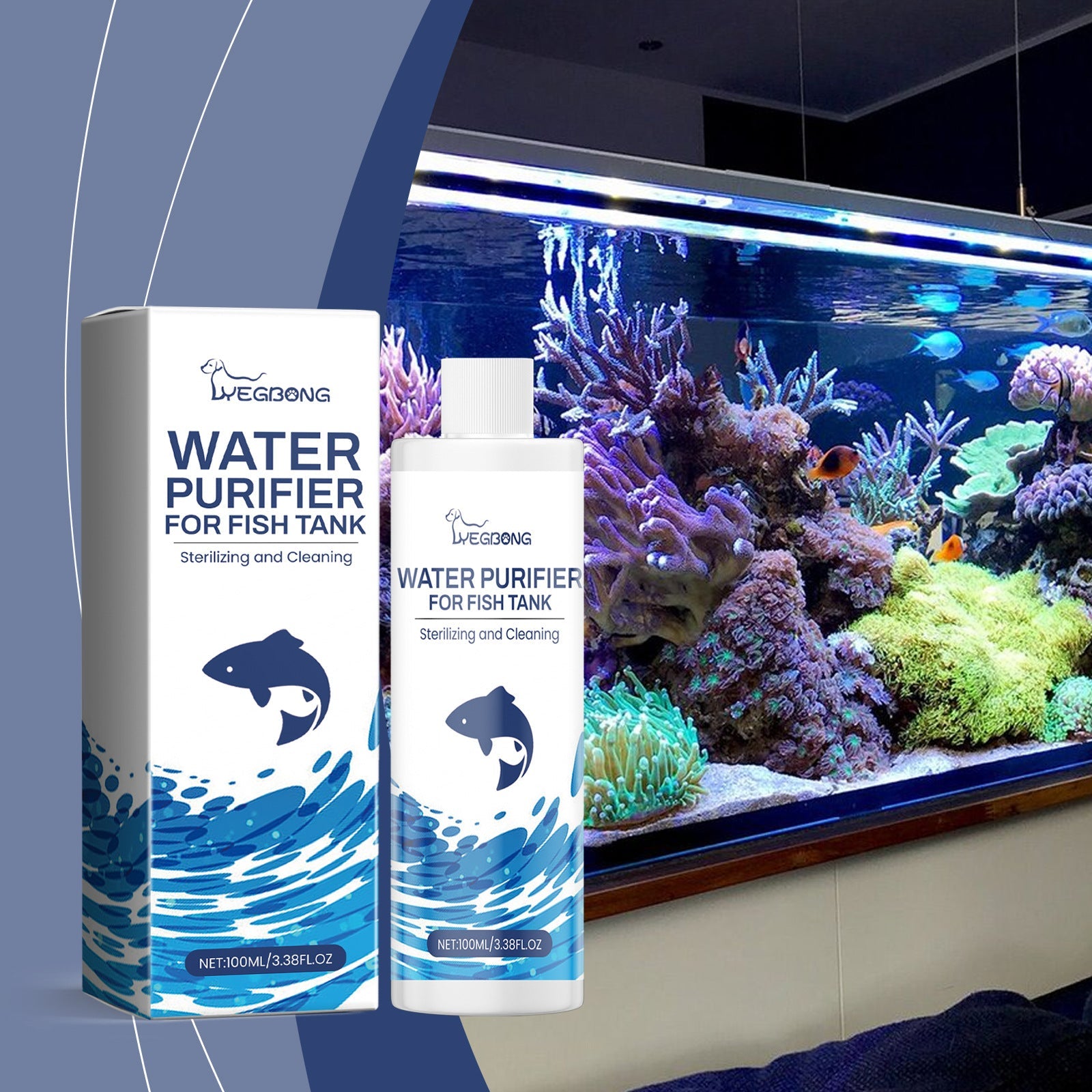 Transform Your Aquarium with Our Fish Tank Water Quality Decontamination Cleaner